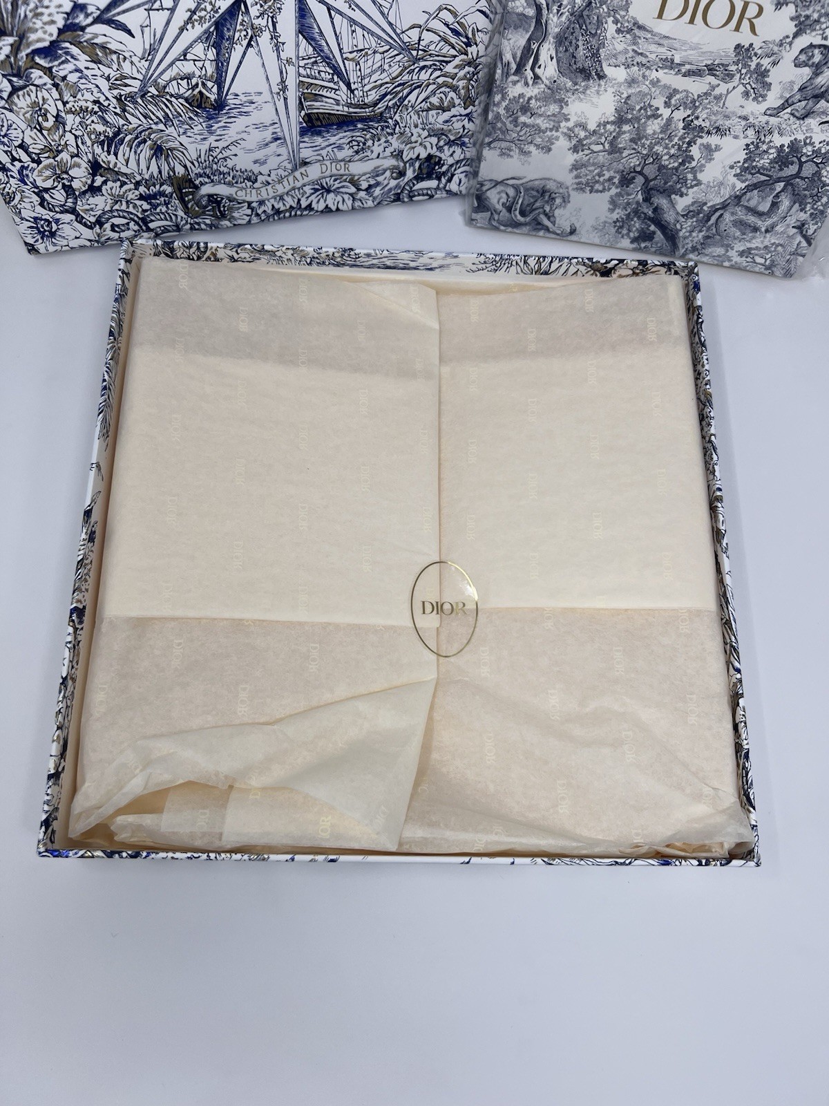 Christian Dior Toile de Jouy Large Gift Box with Notebook