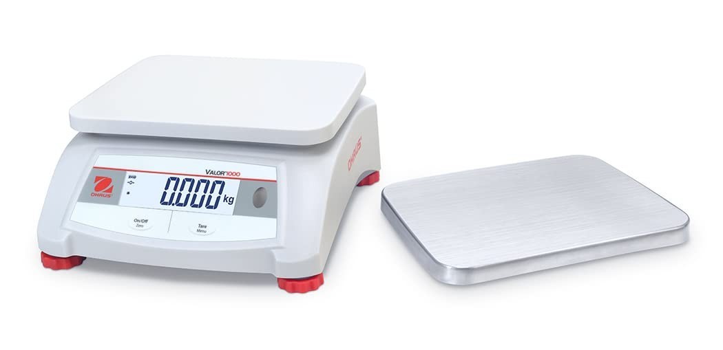 Ohaus Valor 1000 V12P15 Digital Bench Scale 15kg x 2g Backlit LCD 1500Hr Battery