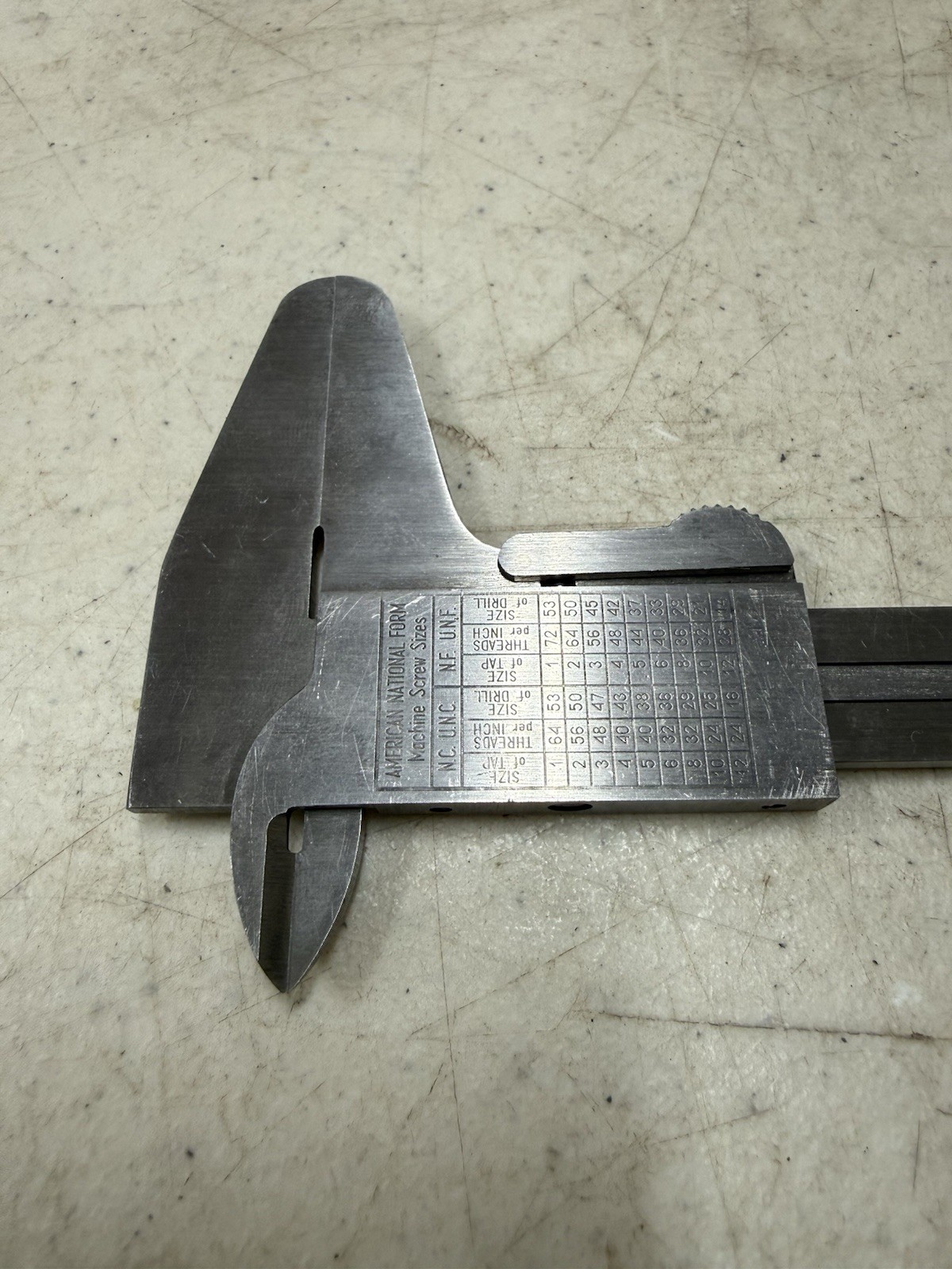 Vintage VIS Vernier Caliper Measure Gauge Tool Hardened Stainless Poland W/Case