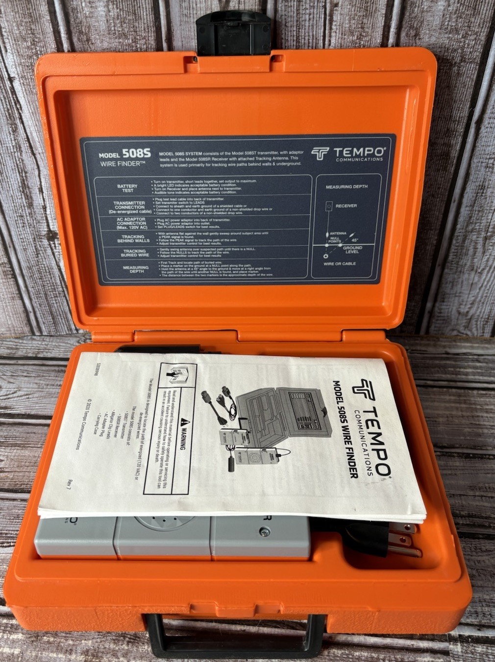 Tools Meter Tempo 508s Wire Finder Wire Locating System/Tracer /508ST/508SR