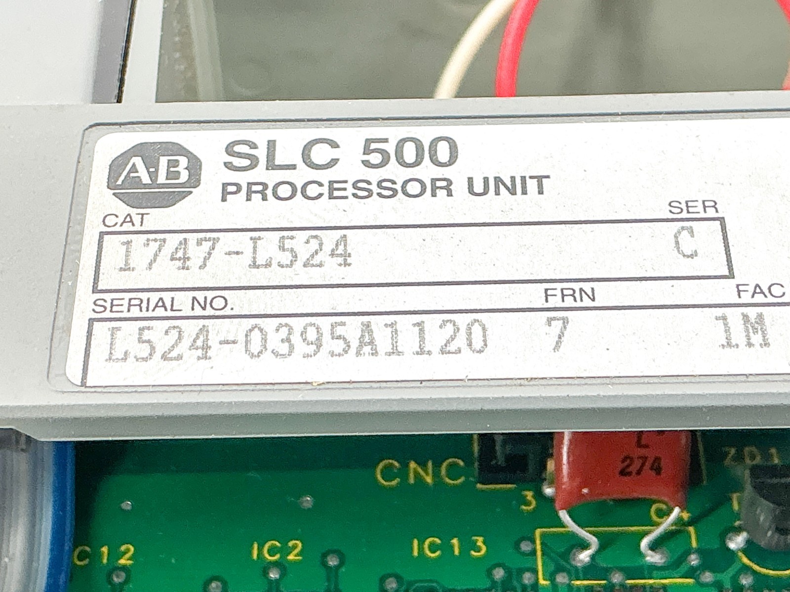 Allen Bradley 1747-L524 SLC 500 Processor Unit Ser.C