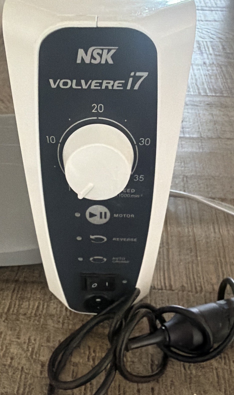 NSK Volvere i7 Electric Low Speed Dental Lab Motor Control Unit w/ Foot Pedal