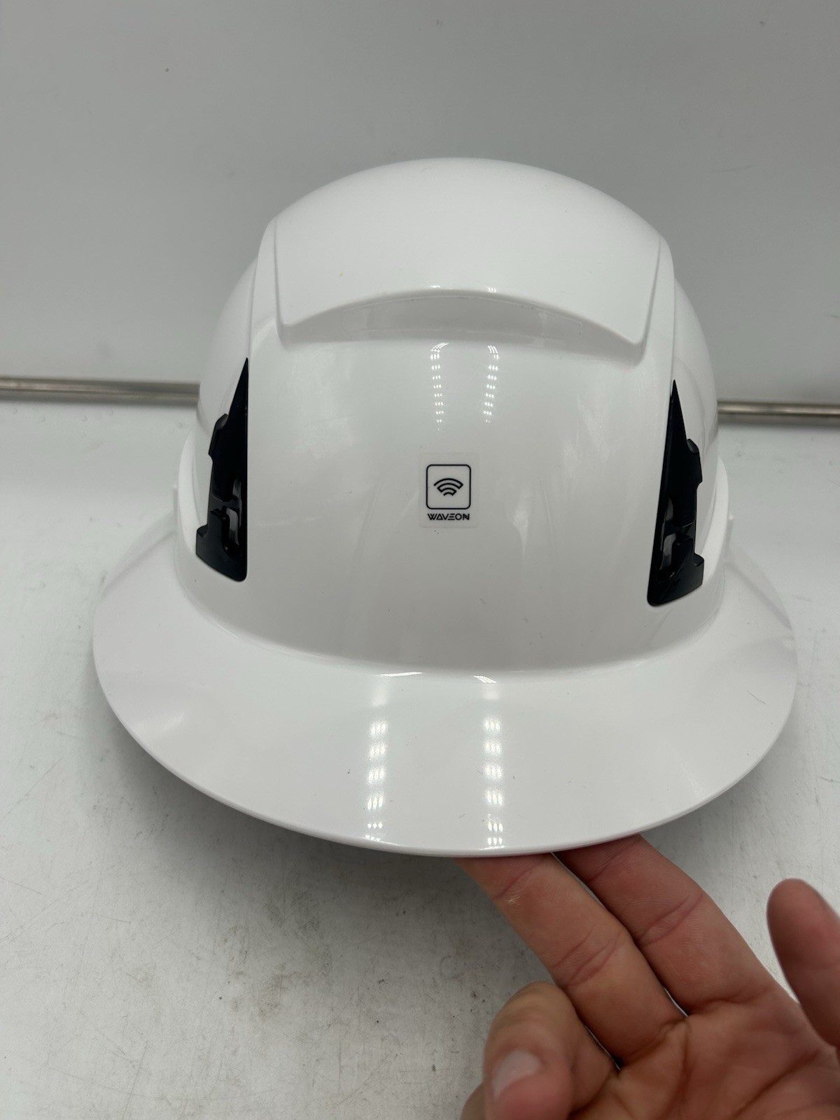 MALTA DYNAMICS Type 2 Full Brim Safety Helmet White Adjustable 54-63 Cm