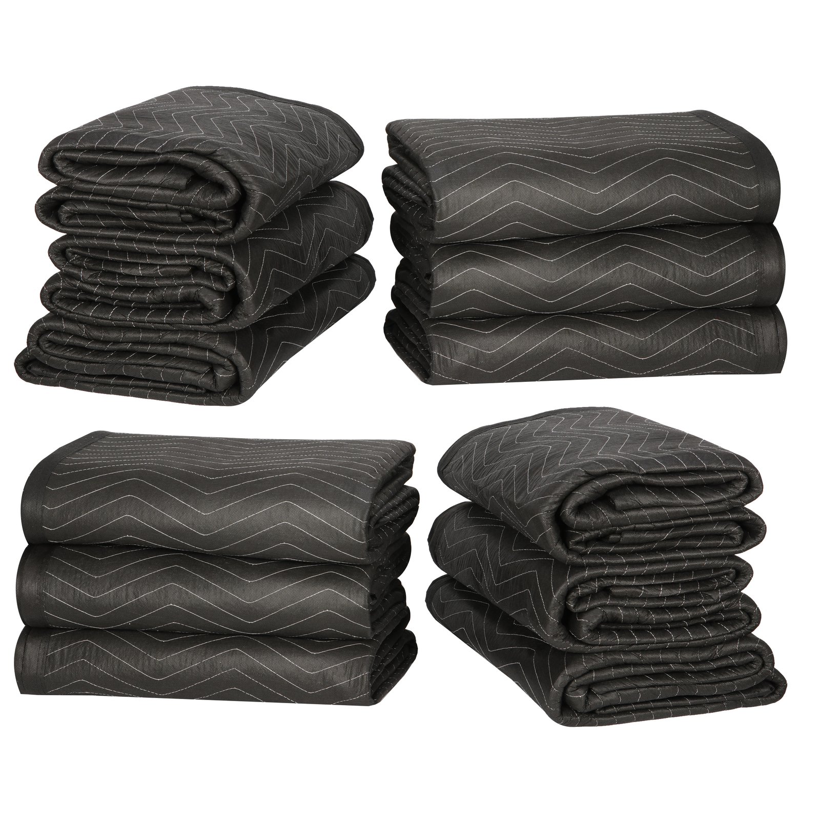 12 Heavy Duty Moving Packing Blankets Ultra Thick Pro 72″ x 80″ Furniture Pads
