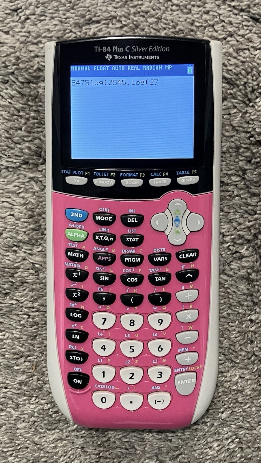 Texas Instruments TI-84 Plus C Silver Edition Graphing Calculator – Pink Tested