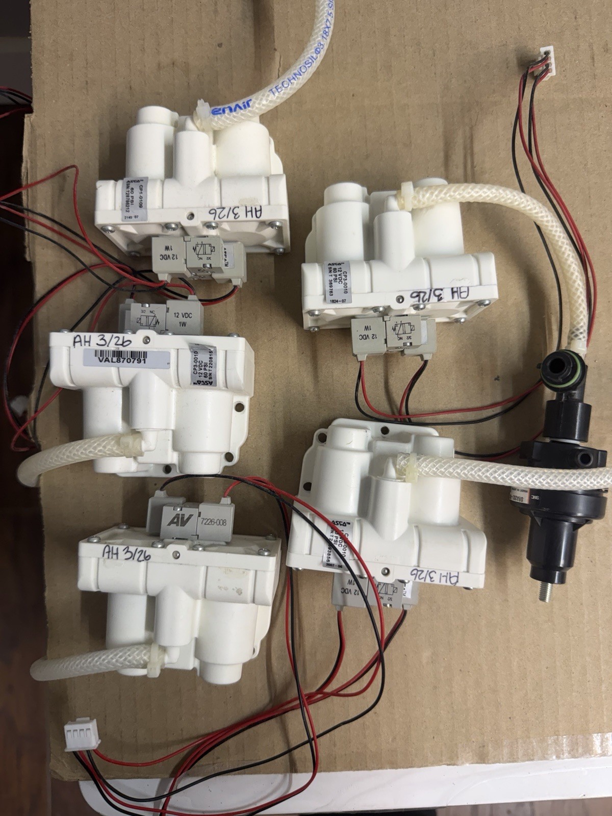 LOT OF 5 Respironics Everflo ASCO valves CP3-0010 60 psi REBUILT