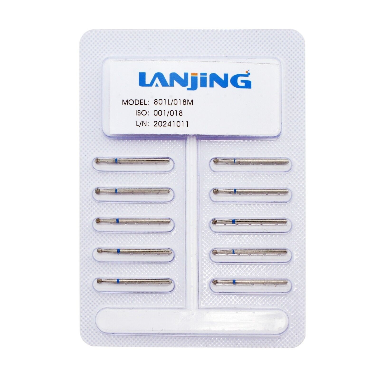 Multi-Use High Speed Diamond Burs Long Round Ball Burr Surgical FG 801/023C