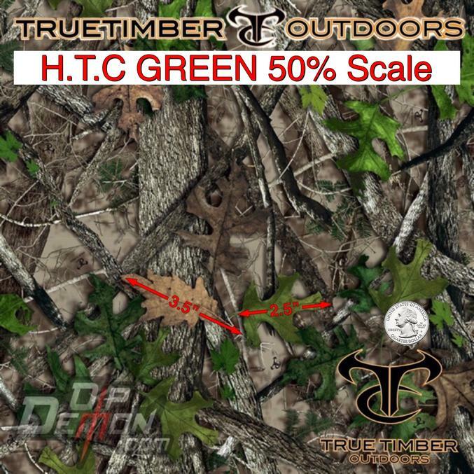 Hydrographic film True Timber HTC Green 50% hydro dipping 7′ x 20″ hydro dip