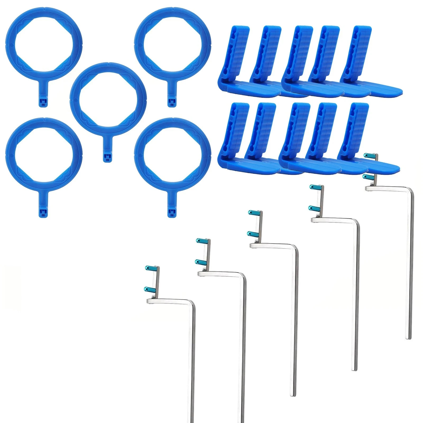 5 Set Dental Sensor Holder X-Ray Aiming Ring Positioning/Bitewing/Anterior/Endo