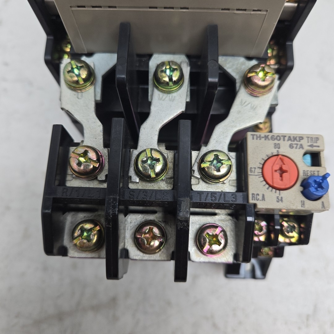 Mitsubishi S-K95 Magnetic Contactor 3 Pole w/ TH-K60TAKP Overload Relay 54-80A