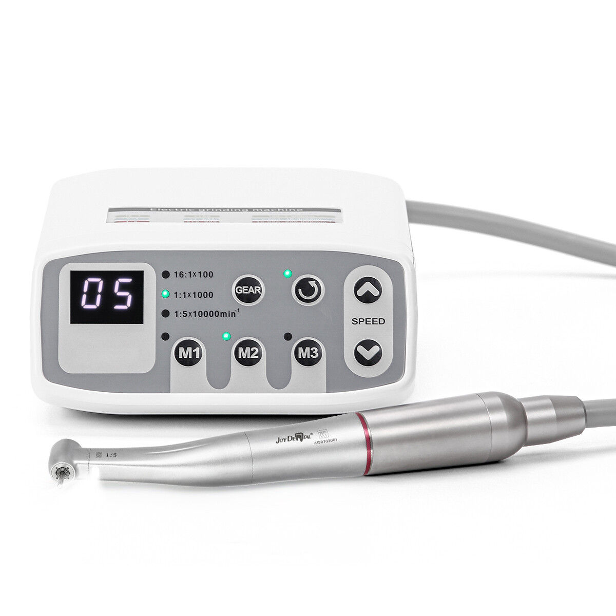 AZDENT Dental LED Electric Micro Motor Brushless /1:5 Increasing Contra Angle