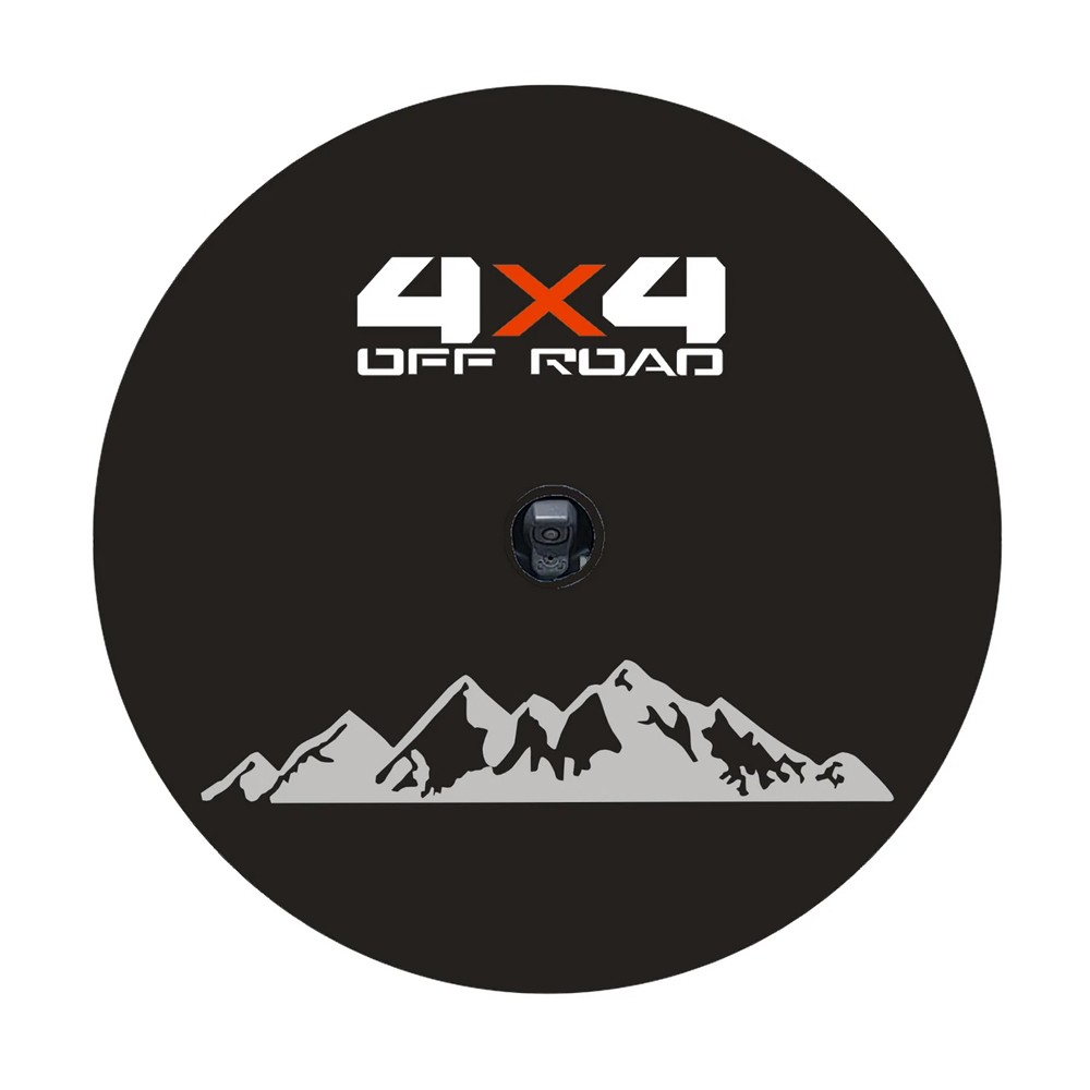 For Jeep Wrangler JL, Sport & Sahara Rubicon Spare Tire Cover with Camera Hole