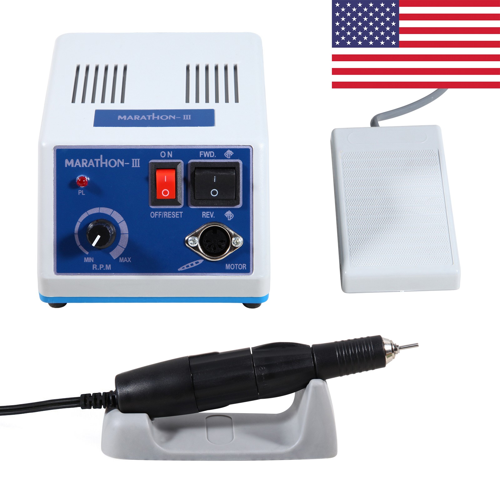 USA Dental Lab Marathon Drill Micro Motor Polisher & 35K RPM Polishing Handpiece