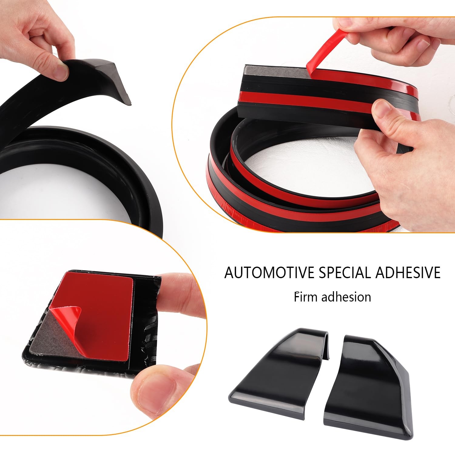 Carbon Fiber Rear Spoiler Wing 4.9 Ft Reflective Carbon Fiber Car Rear Spoiler