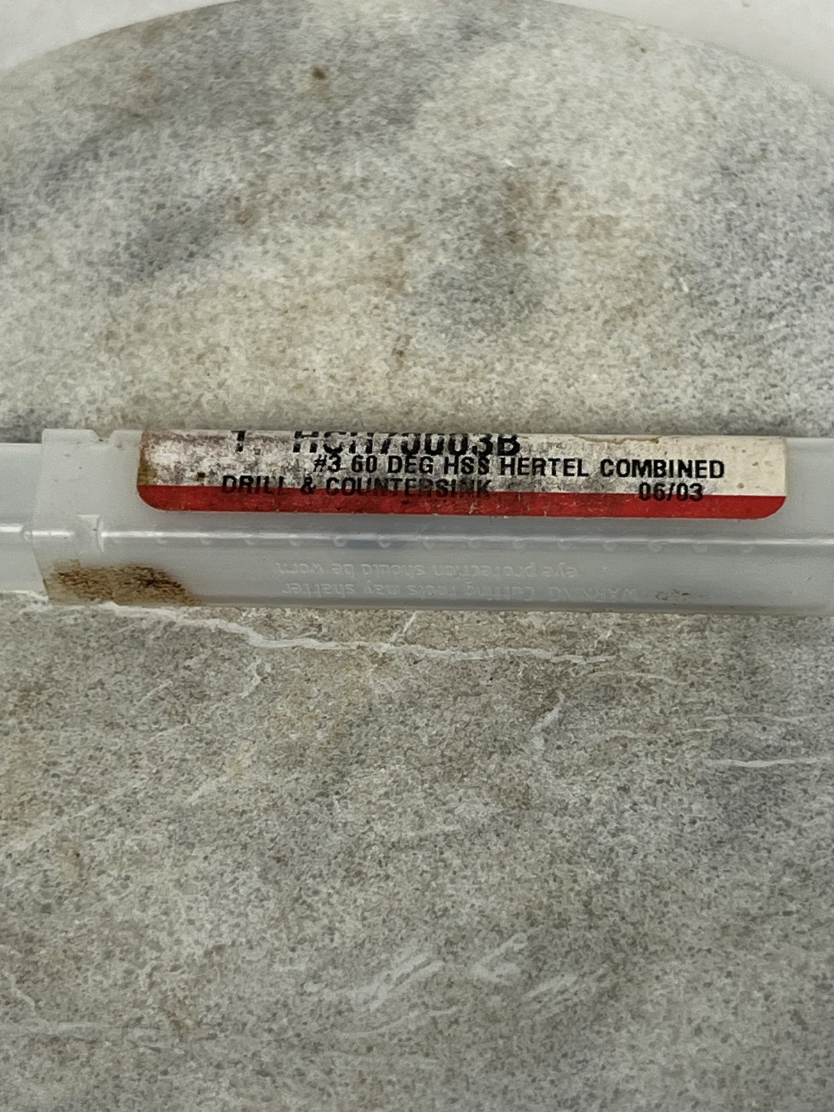 NOS Hertel HCH70003B #3 60 Deg HSS drill and countersink