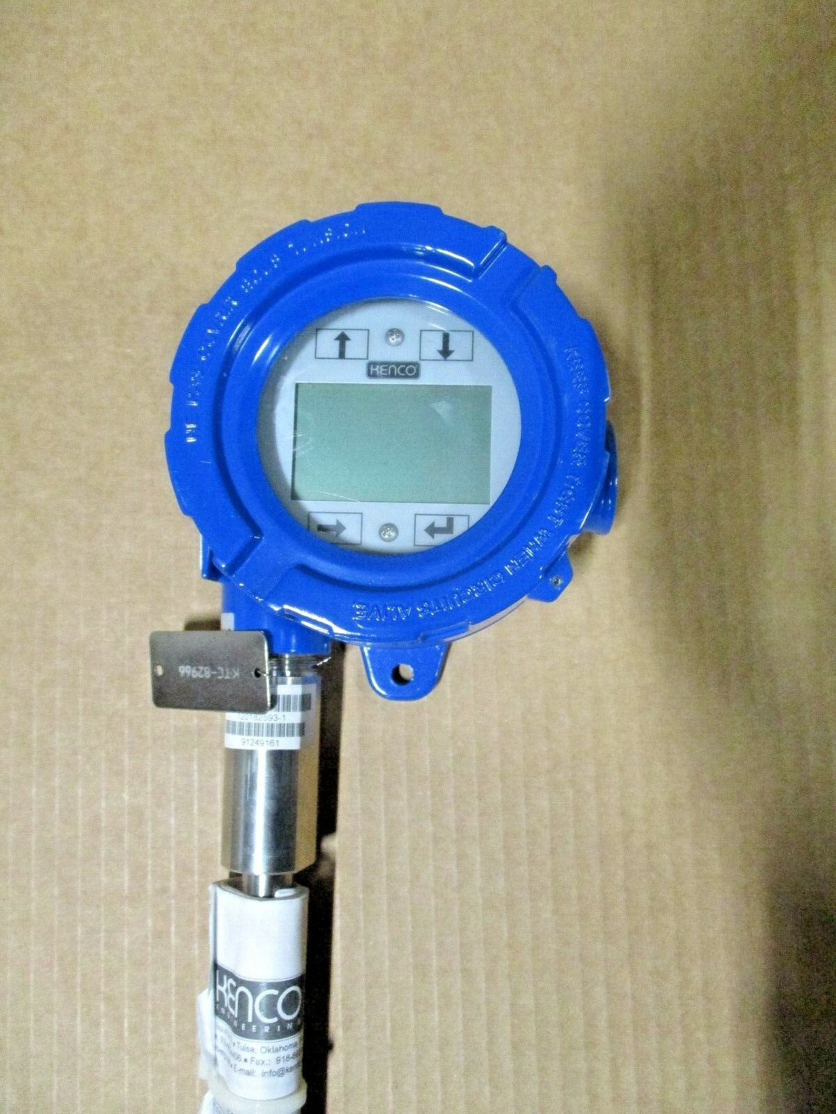KENCO, KT SERIES TRANSMITTER, KTCMD7B1XX0XFFAU03400S, PROBE LENGTH: 39″