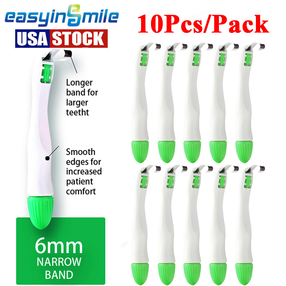 10x Dental Pro Matrix Bands Disposable Molar Restoration Bands Adjust Curved