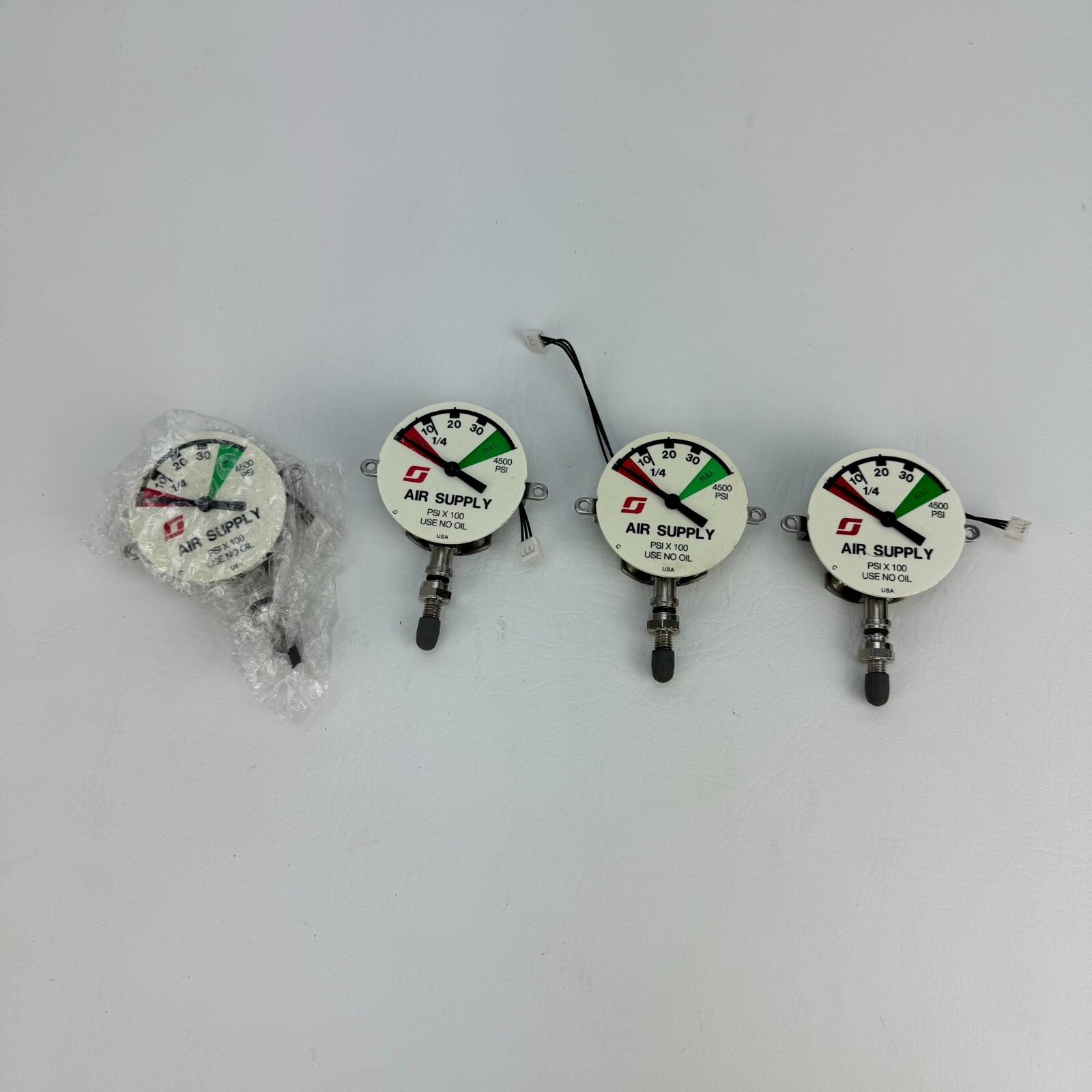 Lot of 4 Scott Safety Remote Gauge Air Supply 4500PSI X 100 USA