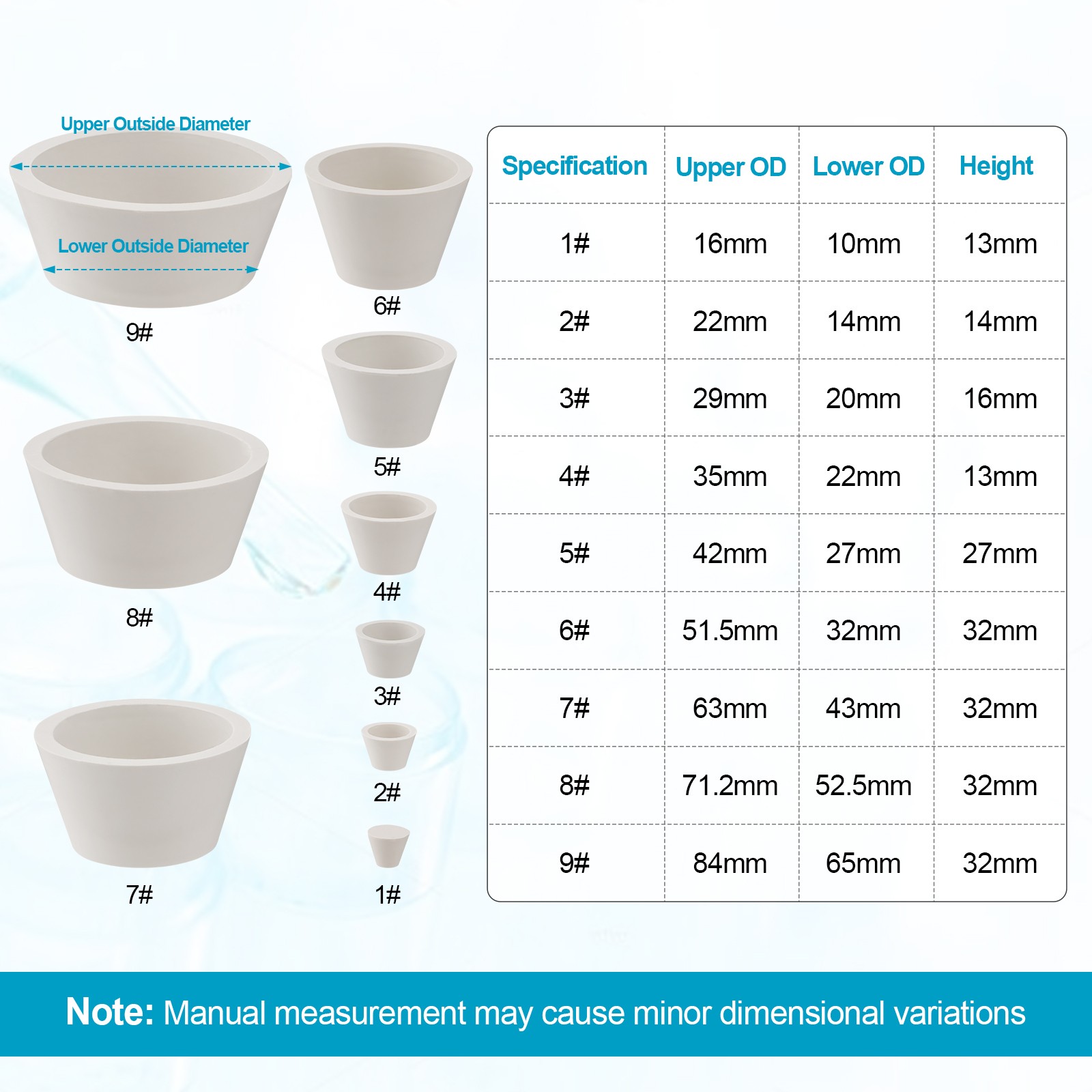 Ceramic Buchner Filter Funnel 100mm Lab Porcelain Funnels Flask Adapter Vacuum