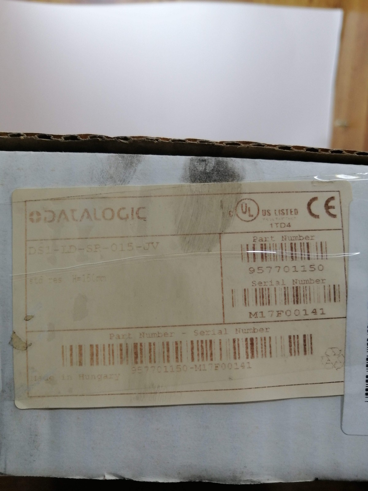 New | DATALOGIC | DS1-LD-SR-015-JV | AREA SENSOR LIGHT SAFETY CURTAIN