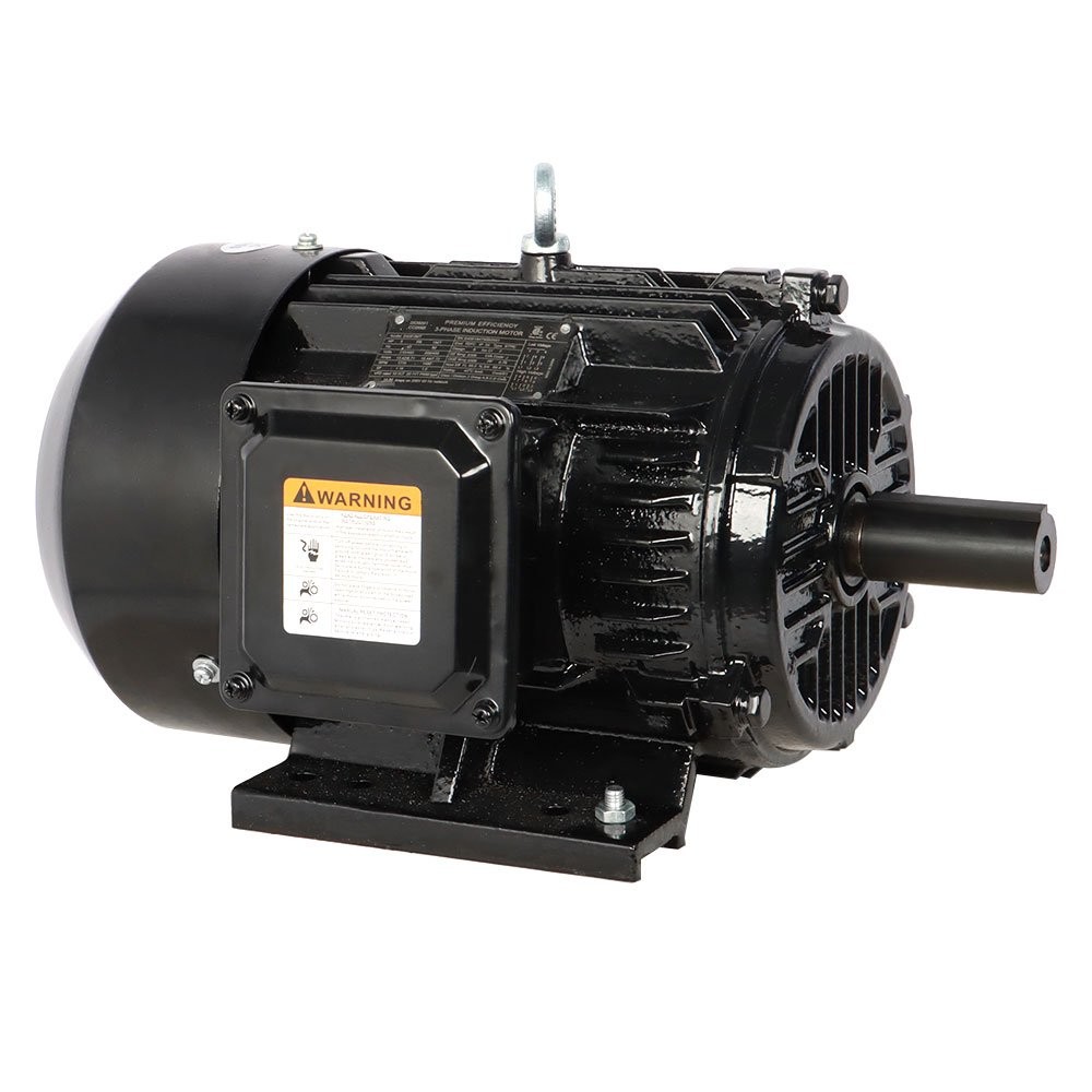5 HP 3 Phase Electric Motor 1800 RPM 184T Frame TEFC 230/460 Volt Severe Duty