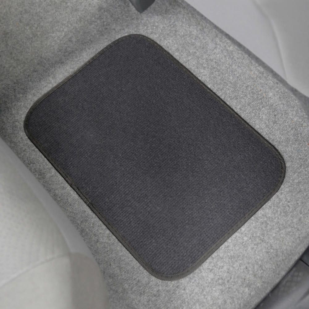 Set of 4 Grey Nylon Rubber Carpet Car Floor Mats Front Rear 11.5×16.5 MT-100