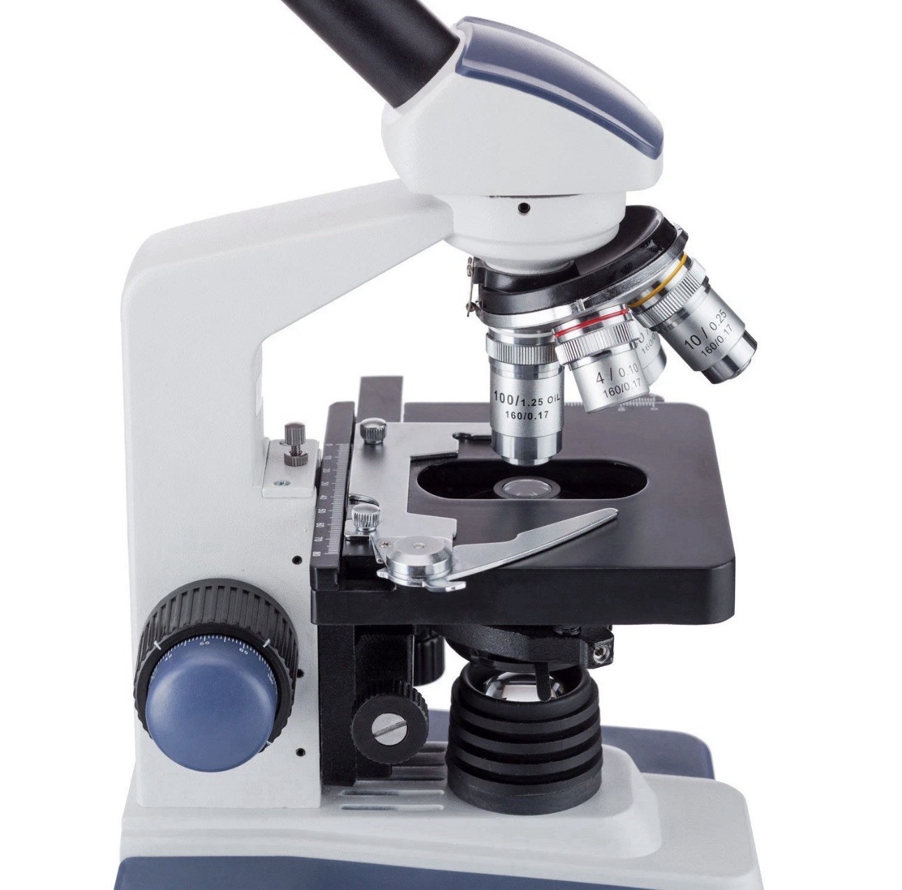 AmScope M620C 40X-2500X LED Monocular Compound Microscope with 3D Stage