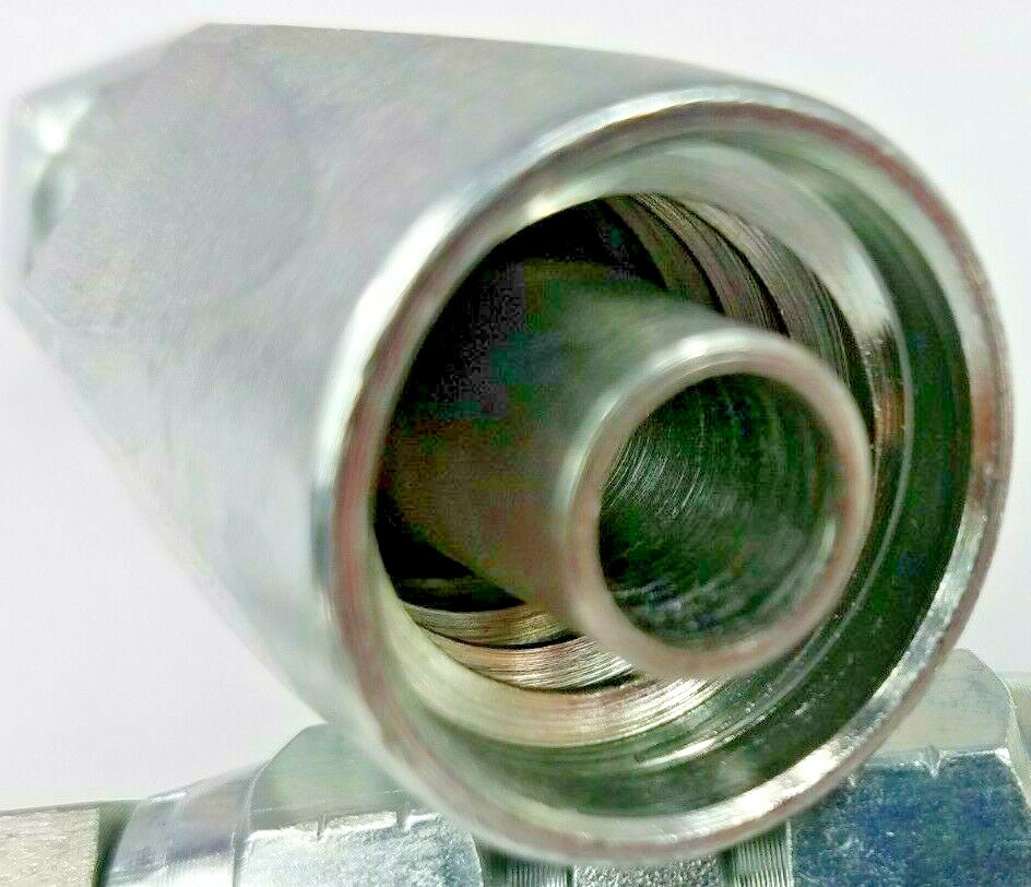 (6) 13943-10-08 – 5/8 90 JIC Female Hydraulic Fitting X 1/2″ Hose FJX90-10-08