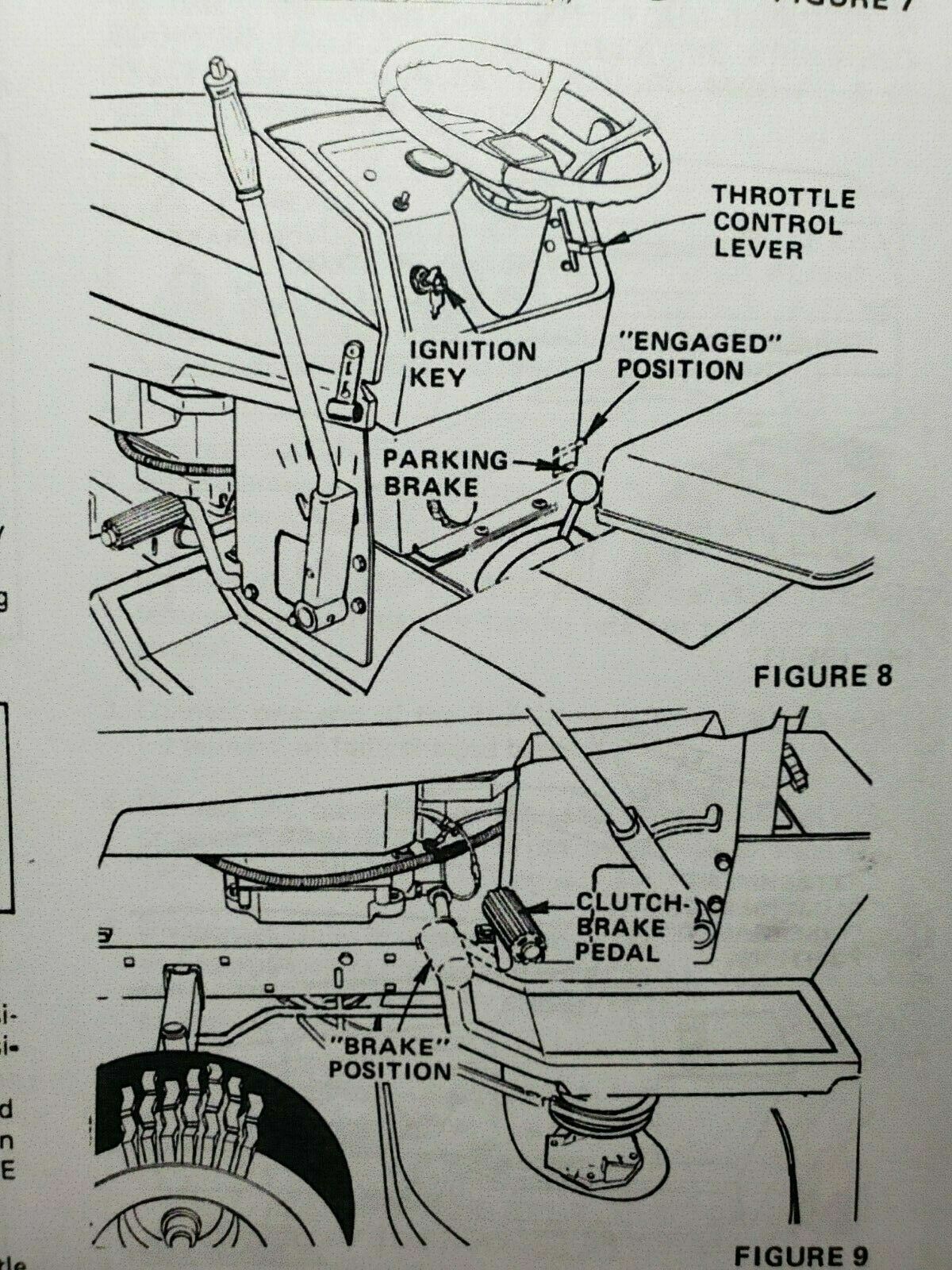 Roper LT110FR LT110 11 HP Lawn Tractor 38″ Mower Owner Operator Parts Manual ’87