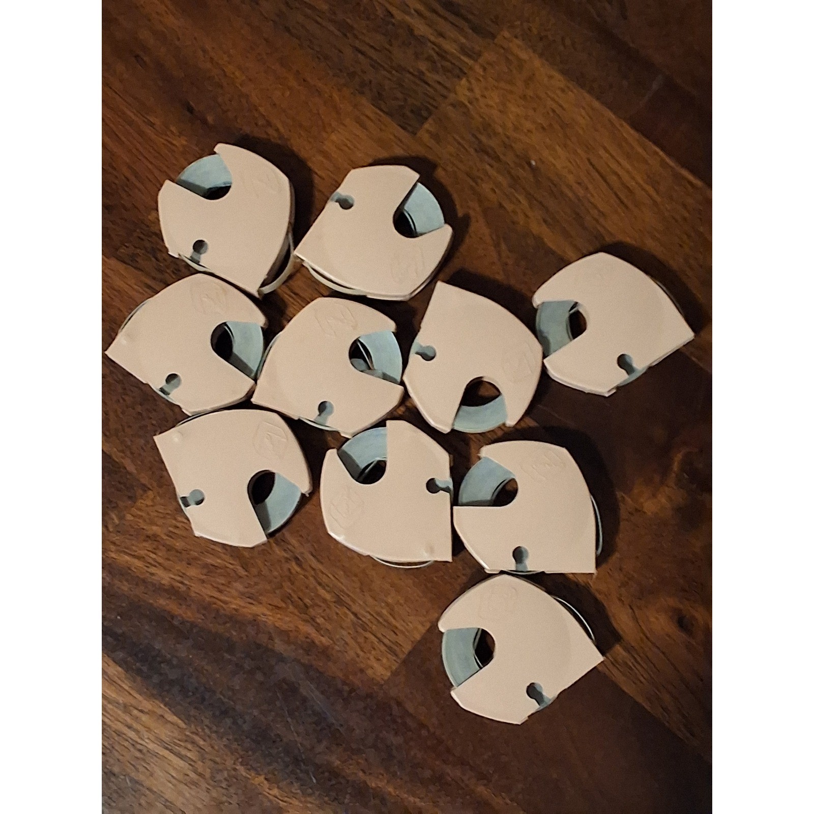 Vintage Dymo Embossing Tape Magazines Lot of 13 Label Maker Refills Tan White