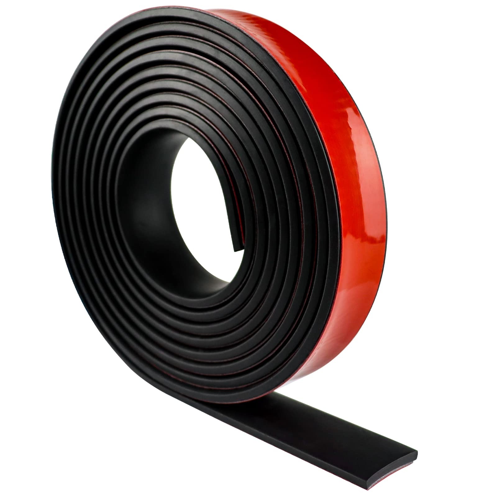 1 in x 1/8 in x 10 ft Neoprene Rubber Strip with Adhesive Backing Gasket