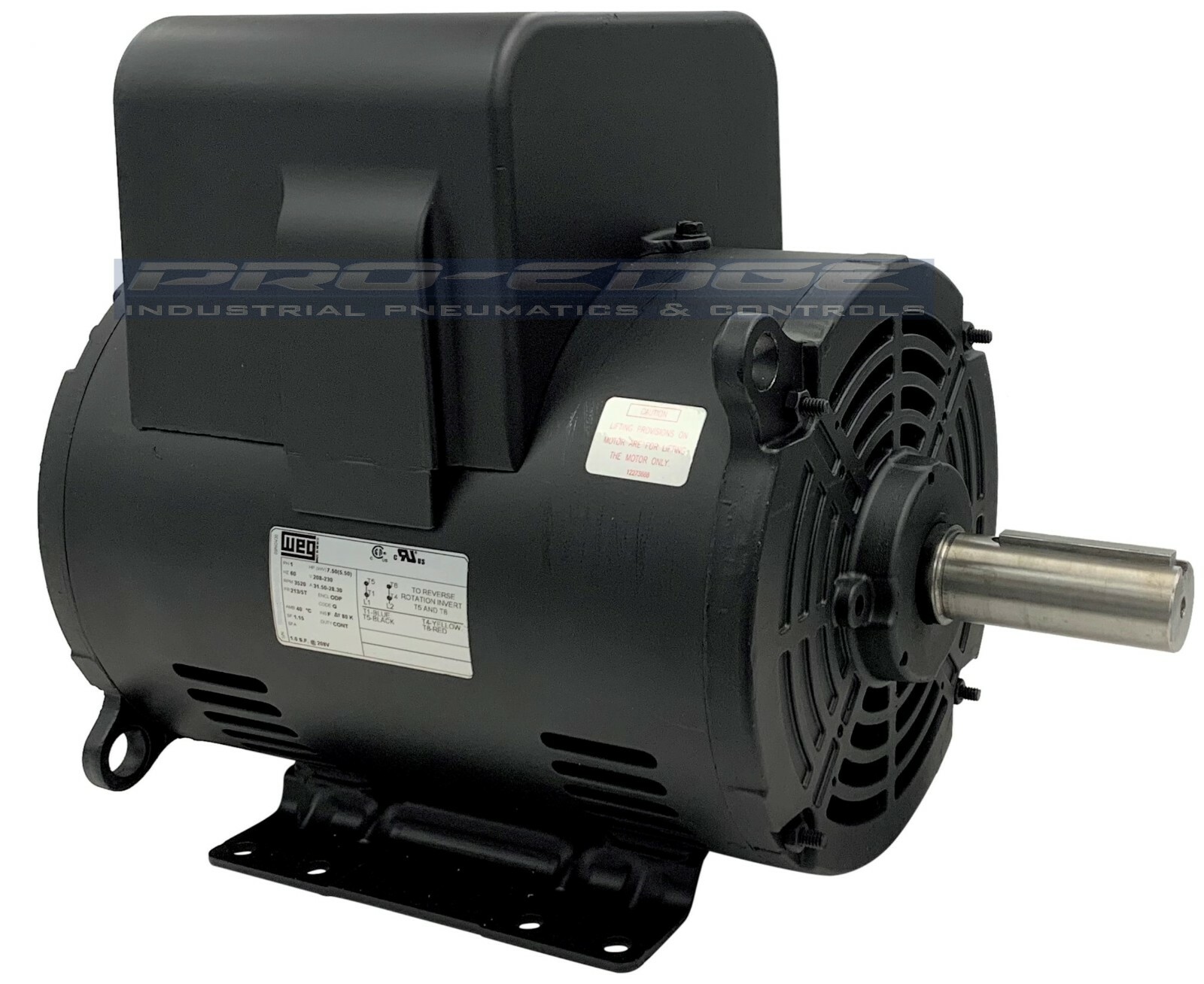 HEAVY DUTY 7.5HP, 3450 RPM, SINGLE PHASE, 213T FRAME COMPRESSOR ELECTRIC MOTOR
