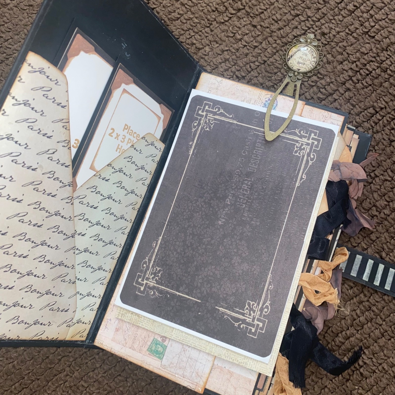 NEW Paris themed junk journal