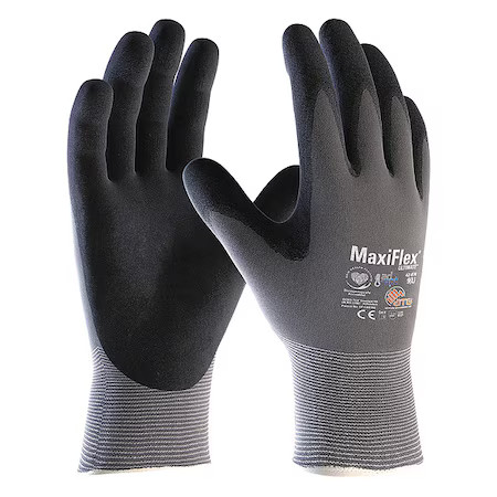Pip 42-874 Coated Gloves, Cut Level A1 , Dipped , Microporous Nitrile , Foam ,
