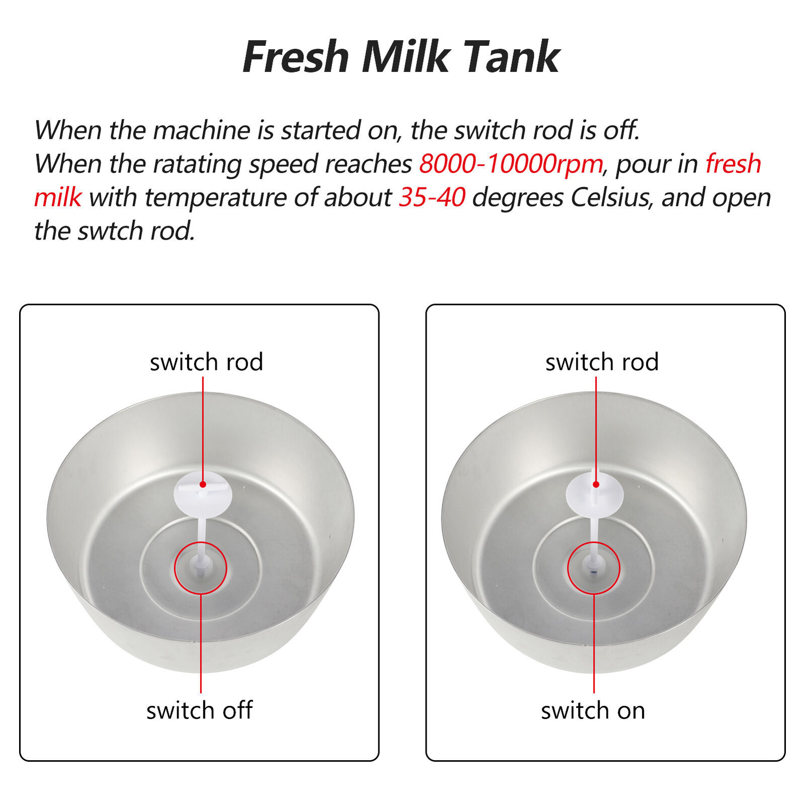 Electric Fresh Milk Cream Separator 110V Centrifugal Machine 100L/H 100W NEW