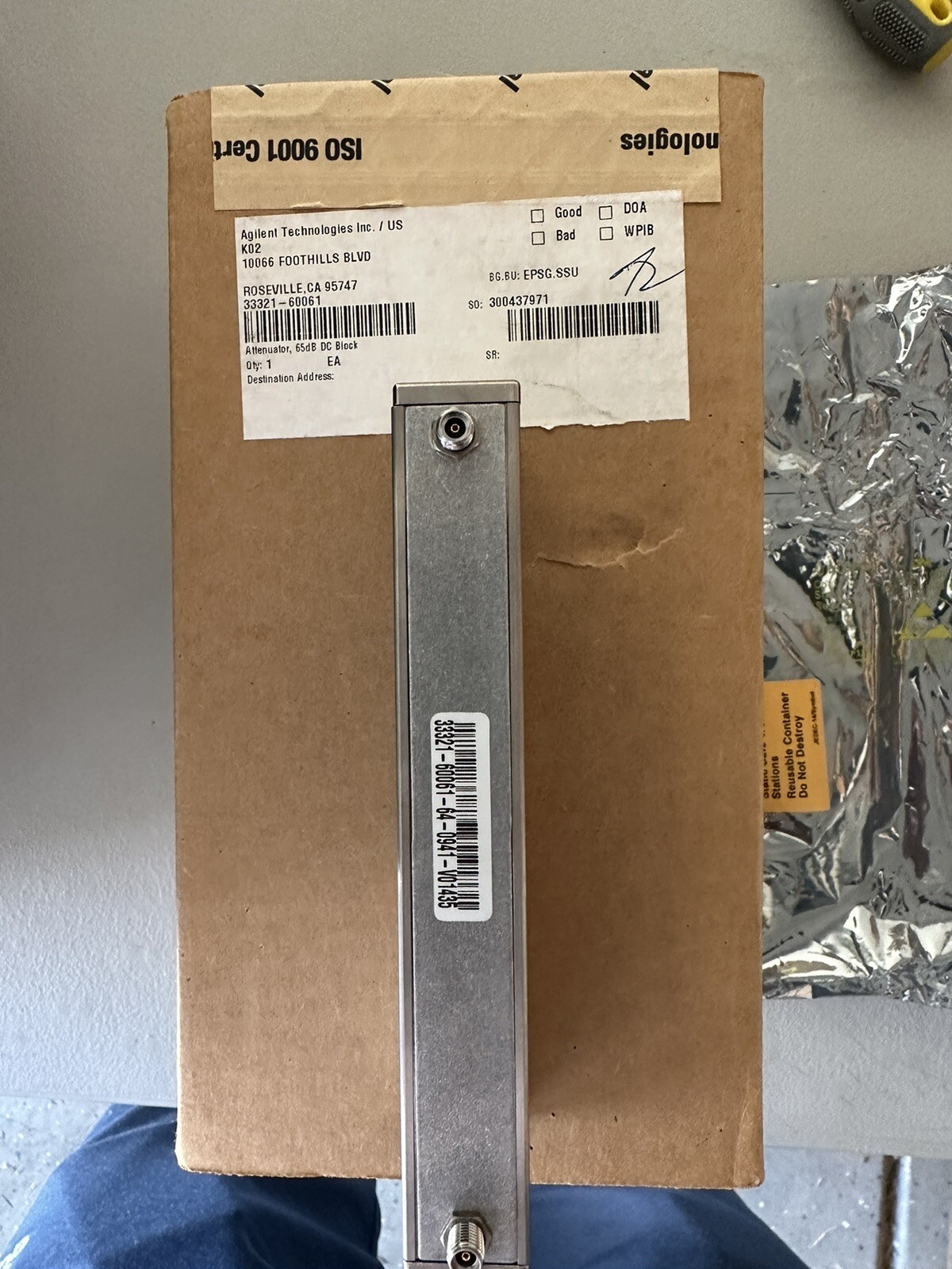 Keysight Agilent HP 33321-60061 65 DB ATTN DC BLK