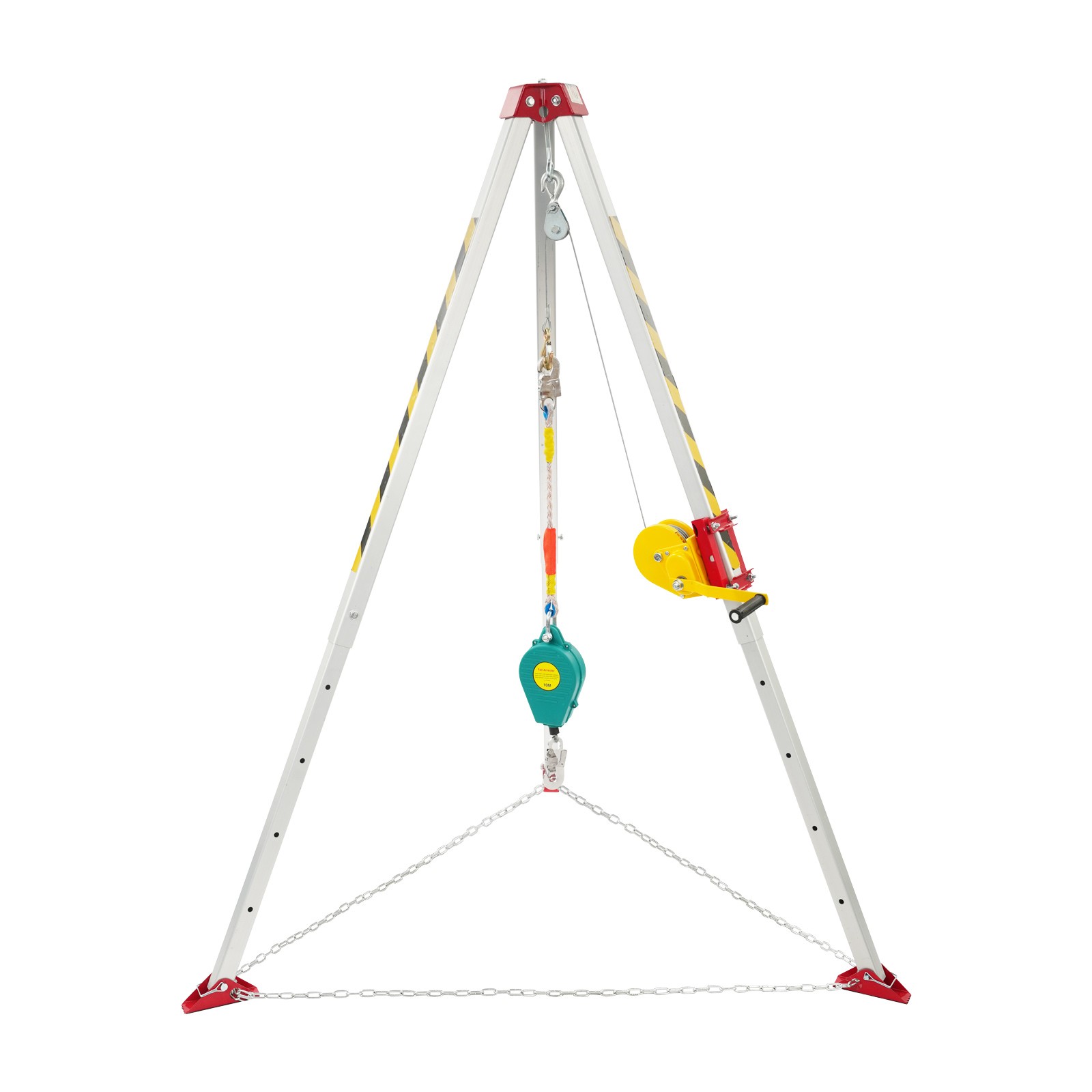 Confined Space Rescue Tripod, Rescue Tripod Kit with Protective Chain