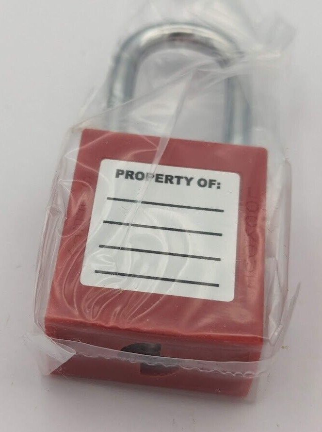 TWO-PACK 2X Lockout Tagout Safety Locks Padlock,2 Keys Per Lock (2 Locks 4 Keys)