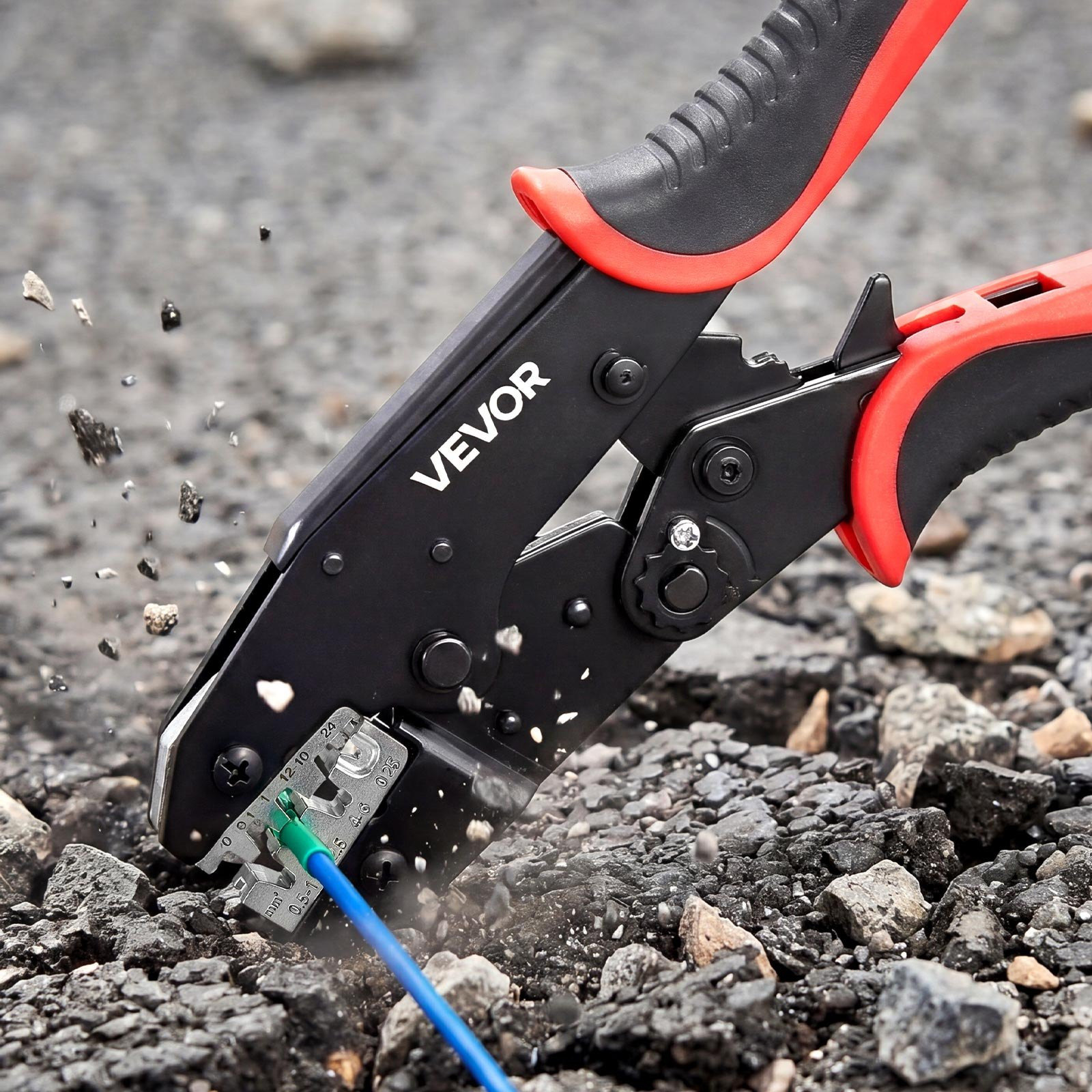 24-10 AWG Ratcheting Wire Crimping Tool Electrical Terminal Pliers