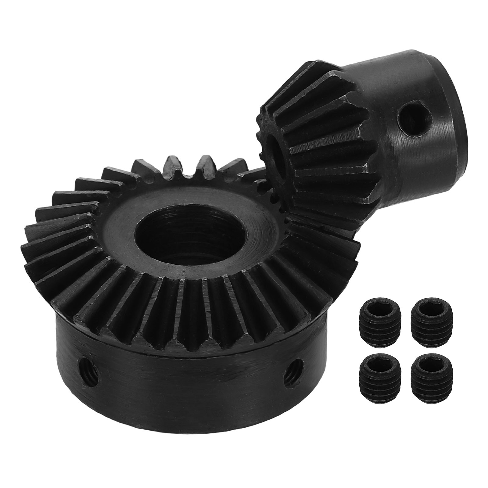 2Pcs Tapered Bevel Gear Set, 1.5 m 1:2 (15T/30T) Bevel Gear(6/15mm Shaft Hole)