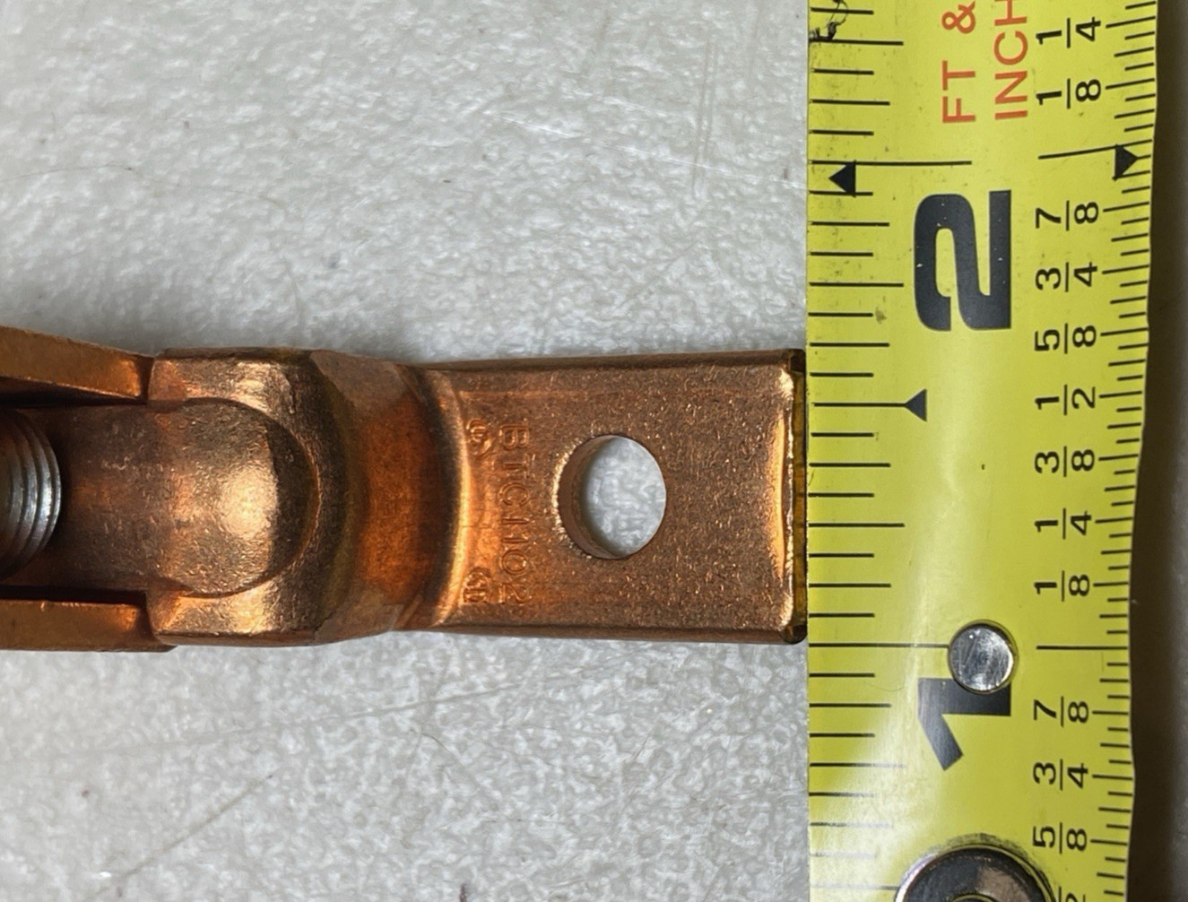 Qty 10- Blackburn Copper Mechanical Screw Lug Offset 1 Hole, 2 – 1/0 STR BTC1102