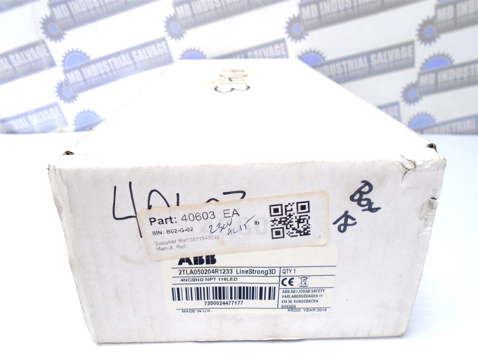 ABB – 2TLA050204R1233 – CABLE PULL SWITCH – 4NO/2NC 110V LED 230V 3A AC15 A300