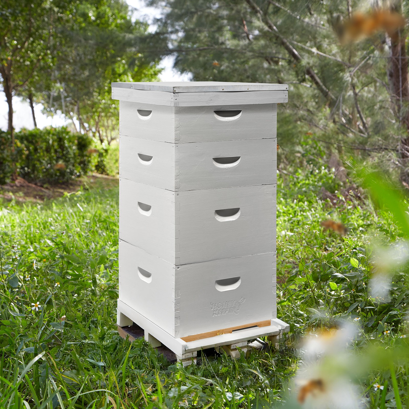 Beehive Kit Fully Assembled and Painted – 10 Frame Kit, 2 Deep, 2 Medium Supers