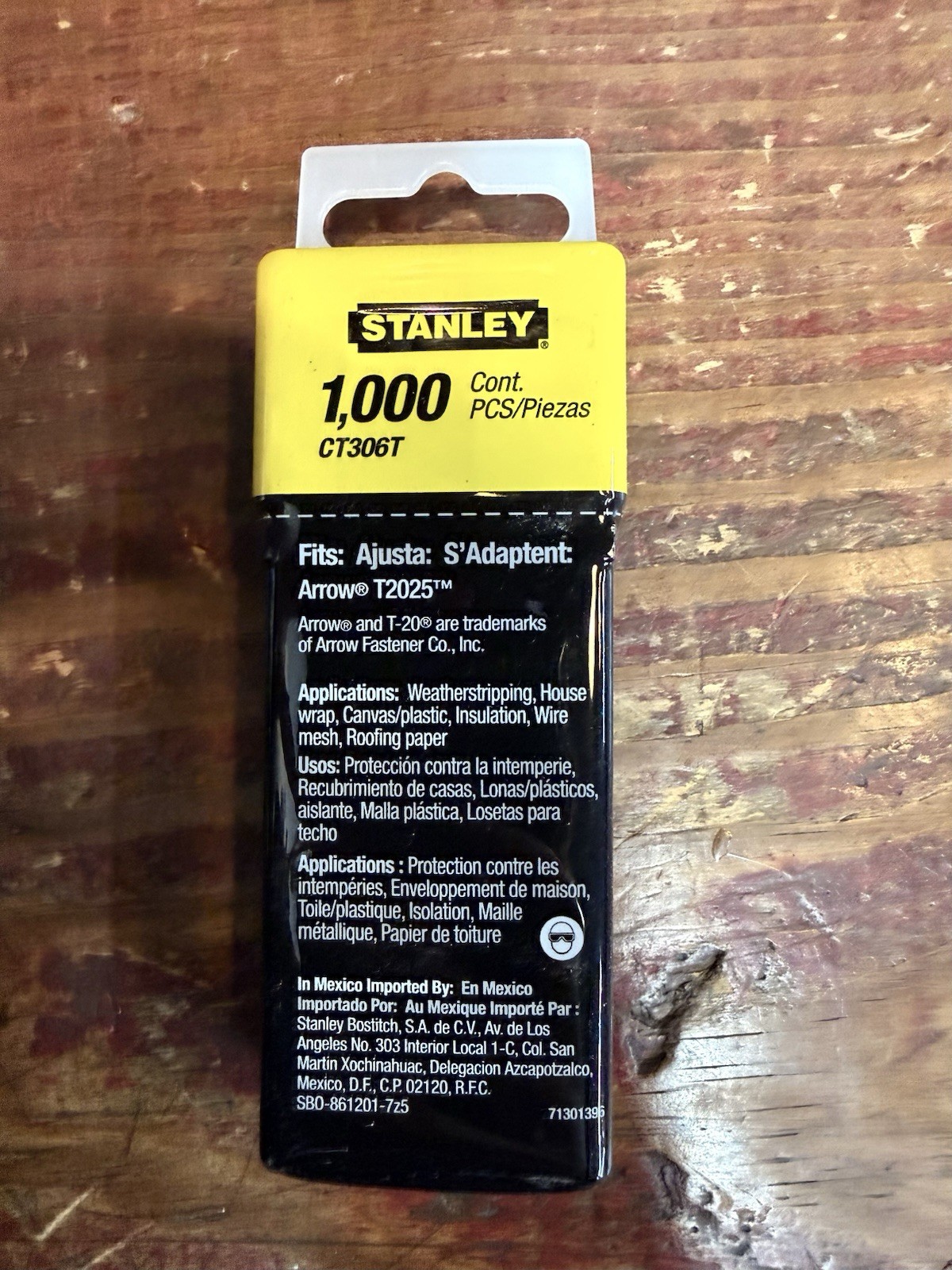 Stanley 3/8” Heavy Duty Staples, 1,000 Count (5 Packs)