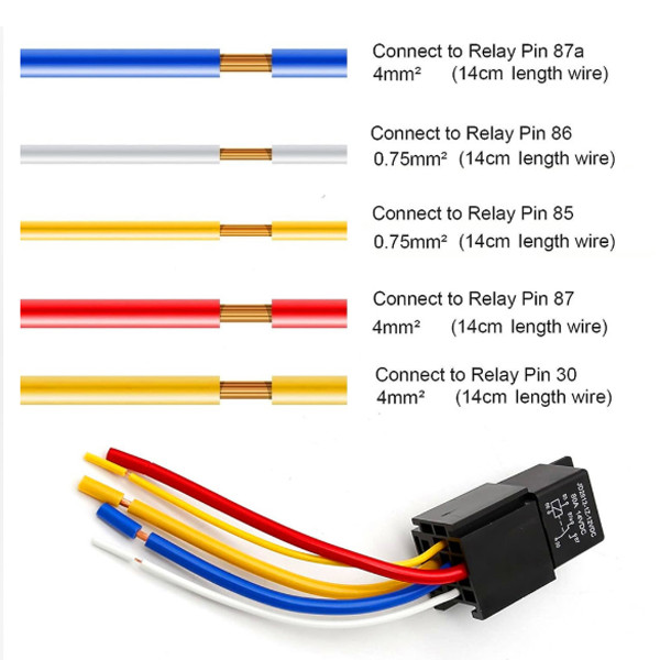 Car Relay 12V 80A SPST 4-pin Heavy Duty Relay Car DC Normal Open Relay 2 PCS