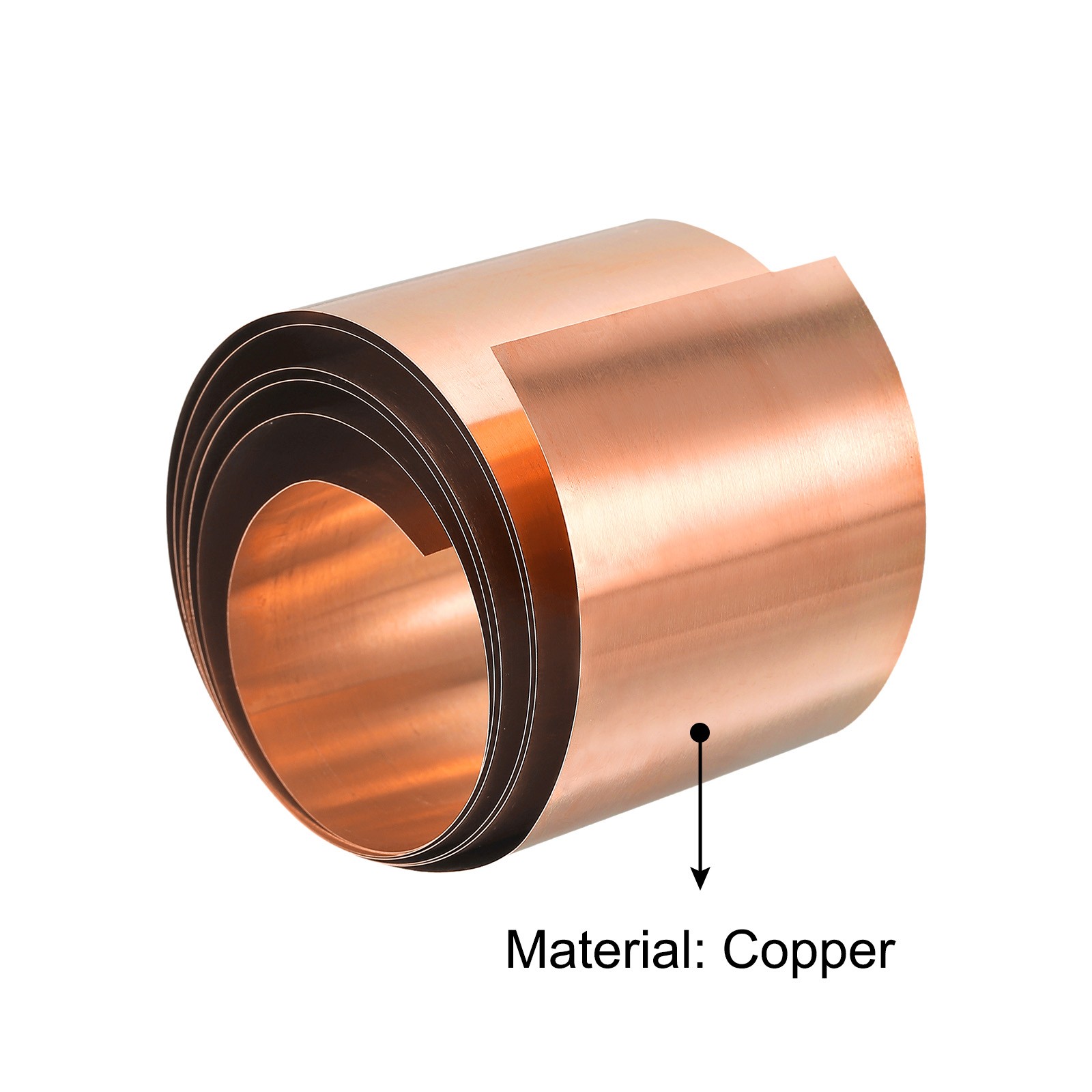 Copper Sheet Roll Metal Foil Plate 3000mm x 50mm x 0.05mm