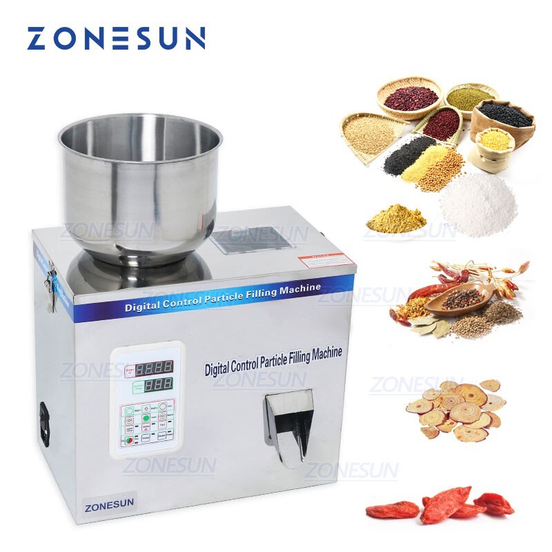 ZONESUN 1-200G Particle Tea Candy Nut Food Tea Granule Packing Filling Machine