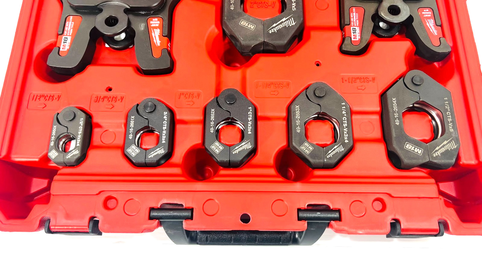 Milwaukee 1/2″-2″ CTS-V Pivoting Press Ring Kit 49-16-2692X for M18 Press Tool