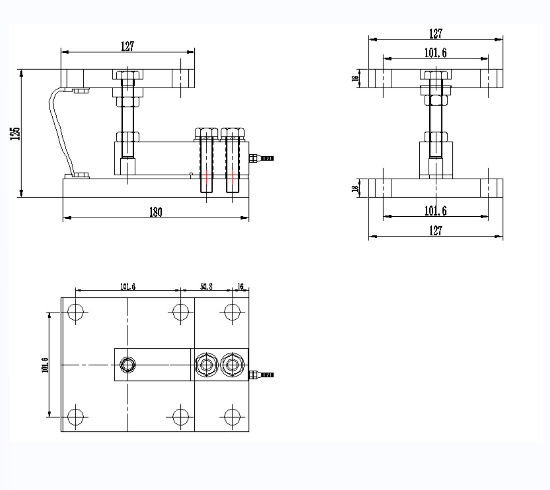 New BizAutom 4-Module Silo Tank Scale Mount Assembly Kit – Stainless Steel
