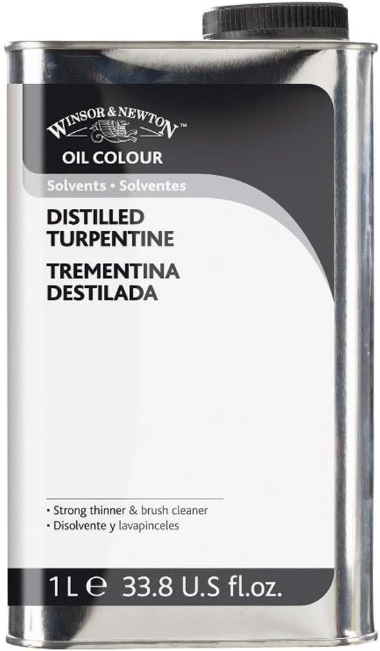 W&N 1 Litre English Distilled Turpentine – Pure Spirits for Artists*